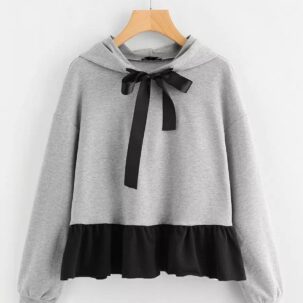 Frill short Hoodie