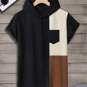 HOODIE STYLE T-SHIRT WITH POCKET